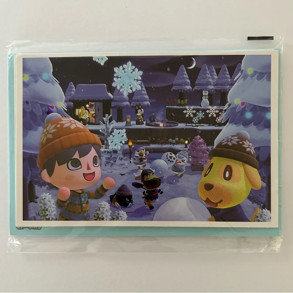 🦋 5/$25 - Animal Crossing: New Horizons Holiday Greeting Cards Nintendo (2021)